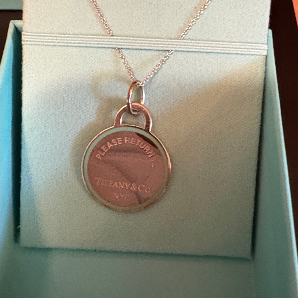 Tiffany & Co. Silver and Blue Necklace - Picture 4 of 6